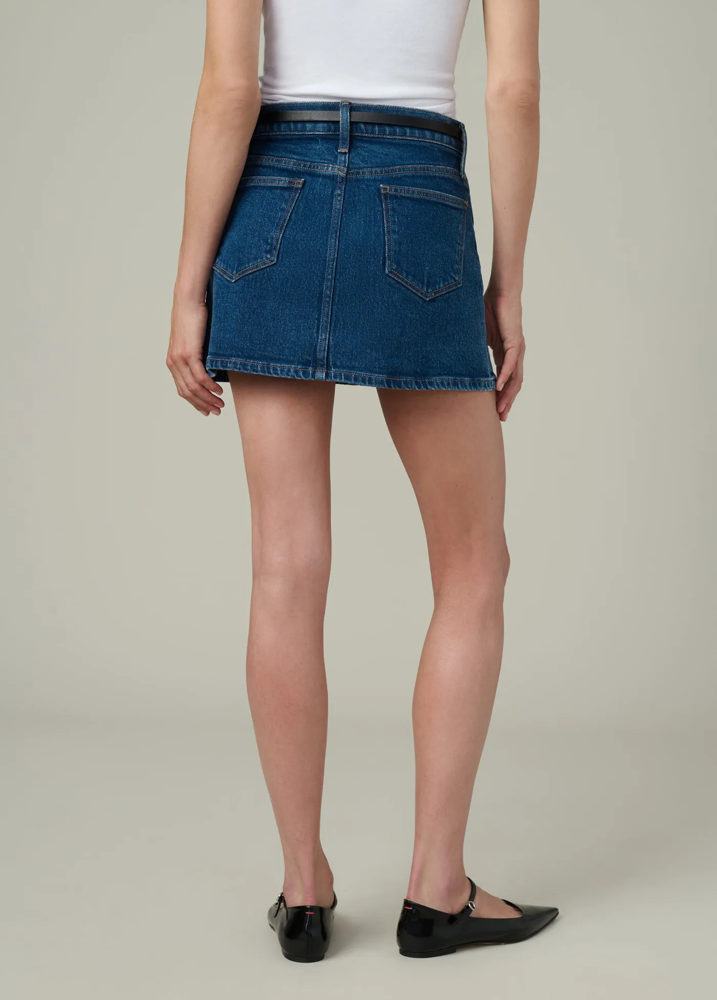 THE DENIM MICRO MINI SKIRT