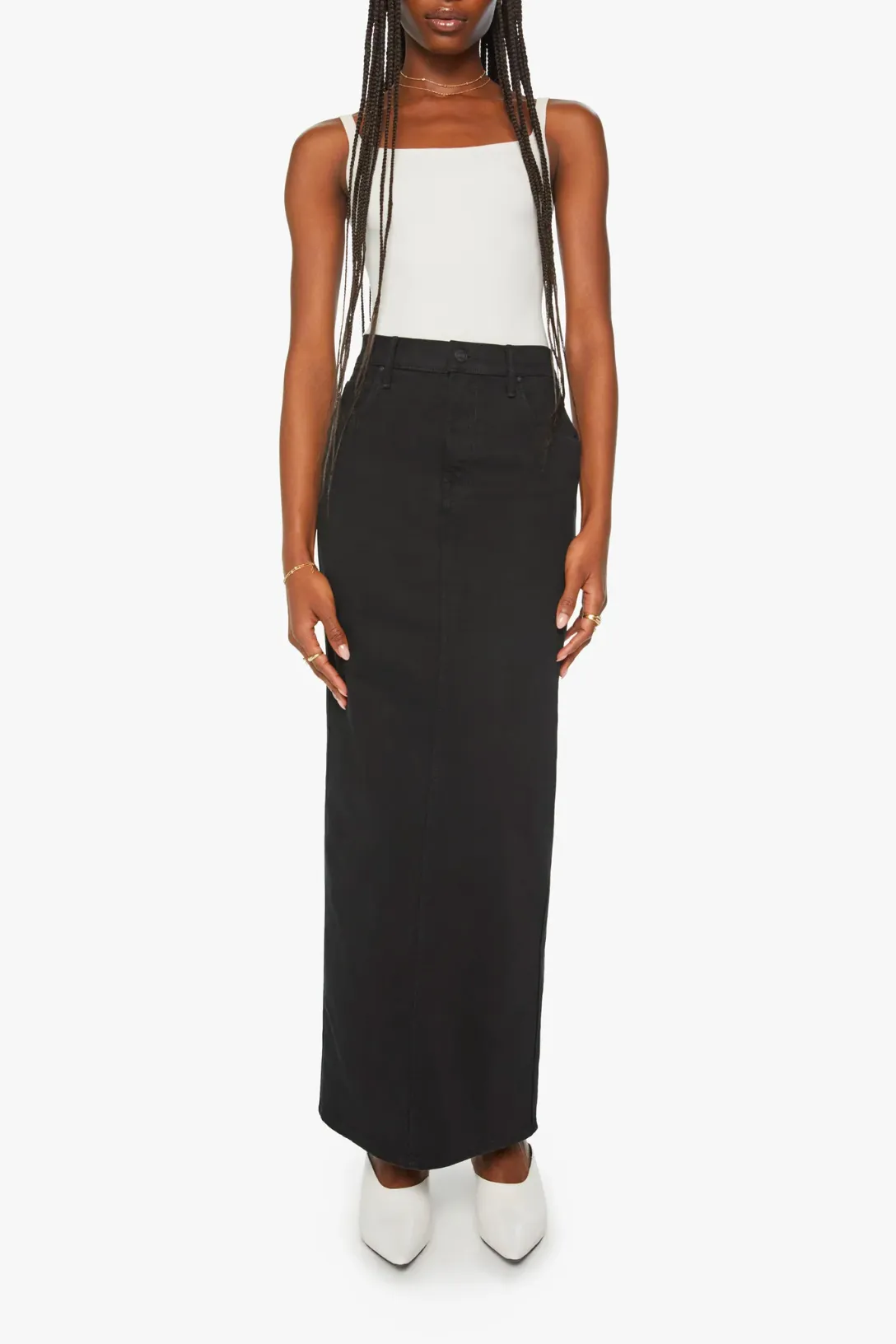 The Flagpole Denim Skirt | Pitch