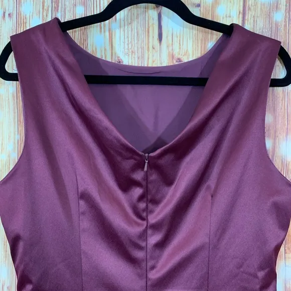 The Limited Bordeaux Sheath Dress Size 10 Draped Front V in Back Burgundy