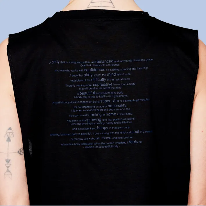The Statement Crop Top - Midnight Black