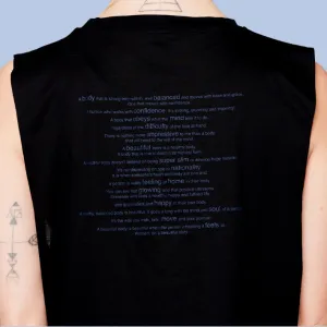 The Statement Crop Top - Midnight Black
