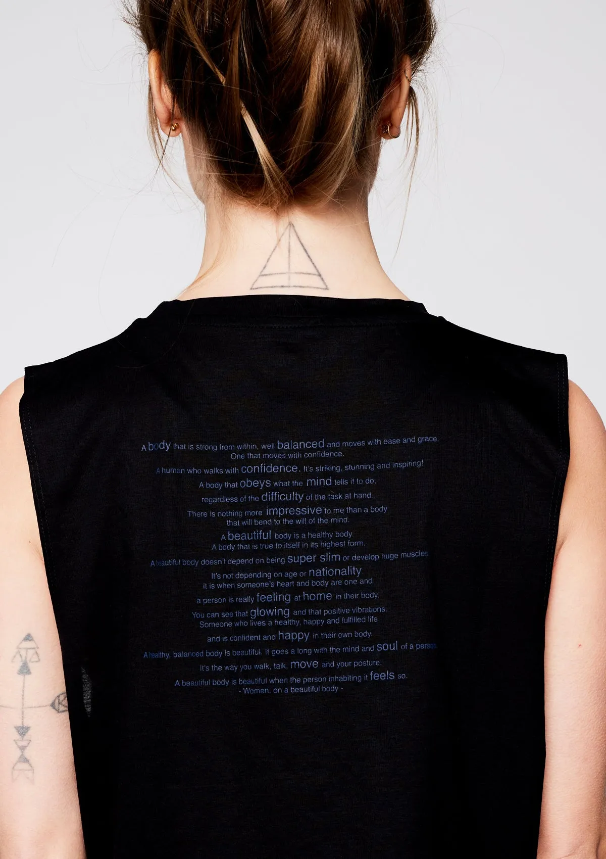 The Statement Crop Top - Midnight Black