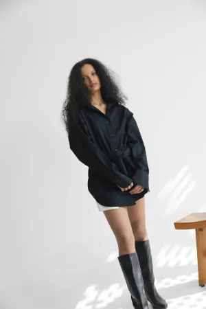 The Wrap Boyfriend Shirt