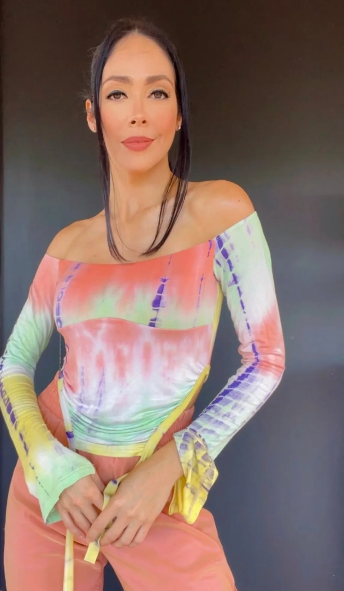 Tie Dye long Sleeve Top