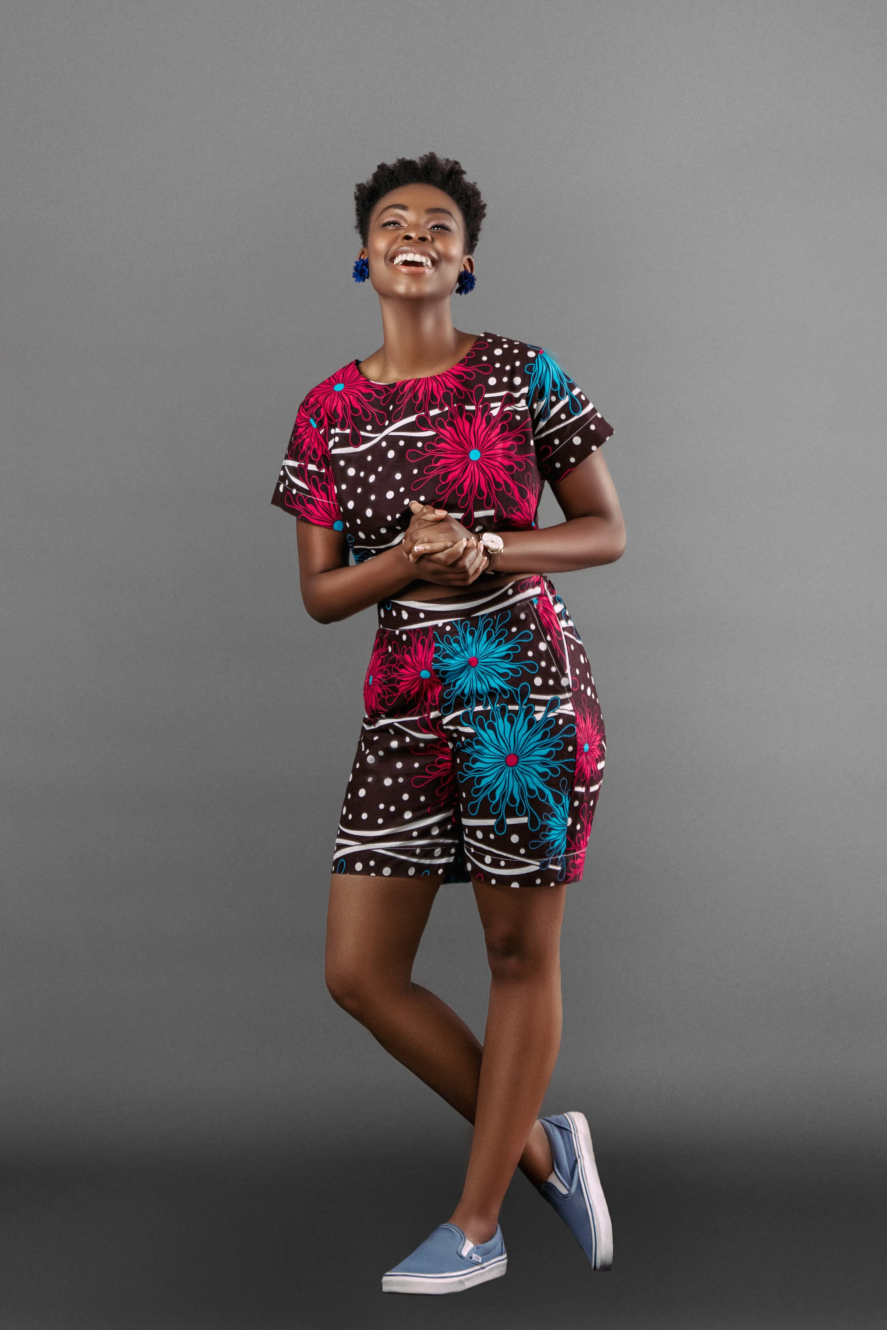 Titi Ankara Crop Top