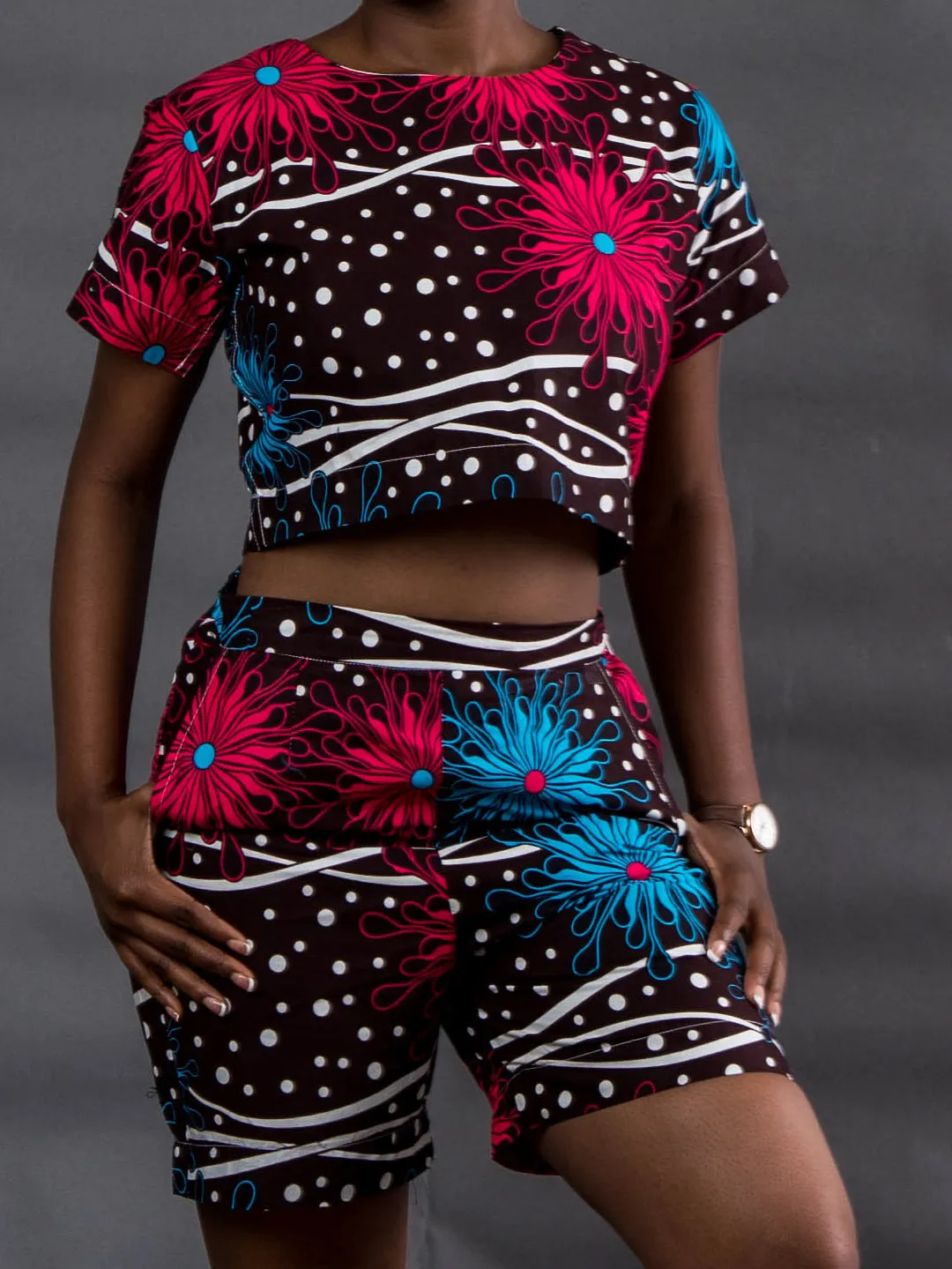 Titi Ankara Crop Top