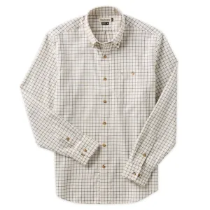 TOM BECKBE TWILL GABARDINE SHIRT - GREEN/GREY