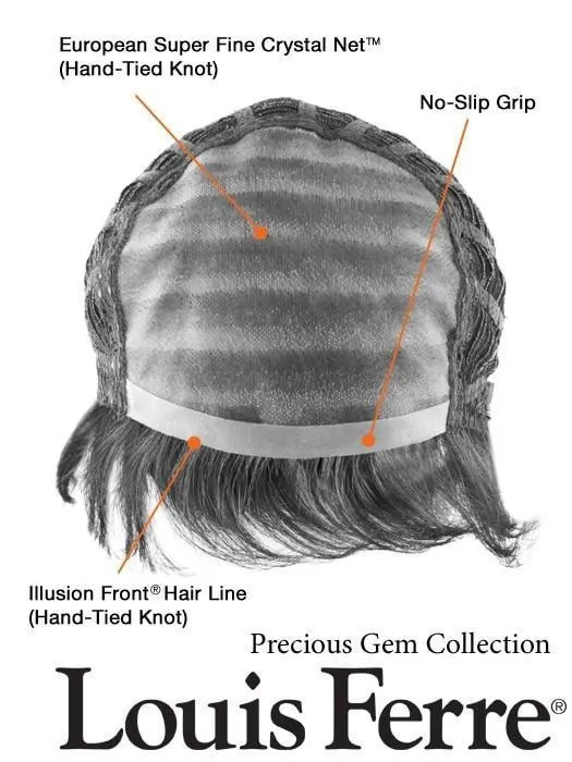 Topaz by Louis Ferre | Human Hair Monofilament Top Wig | CLOSEOUT