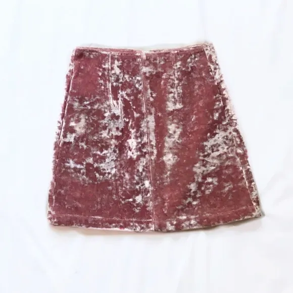 topshop moto ⋆ crushed velvet skirt