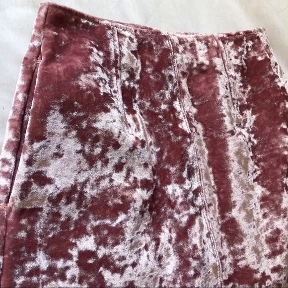topshop moto ⋆ crushed velvet skirt