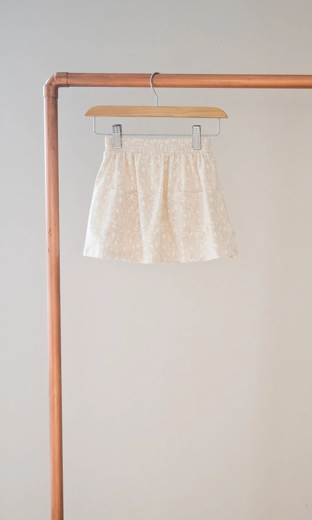 Travelers:  Kids Pocket Skirt Spring Floral 3/4y