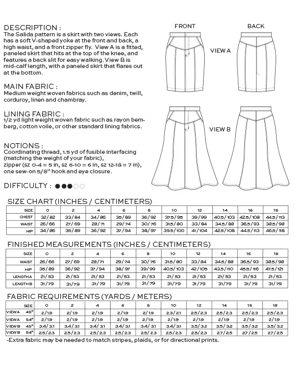 True Bias - Salida Skirt