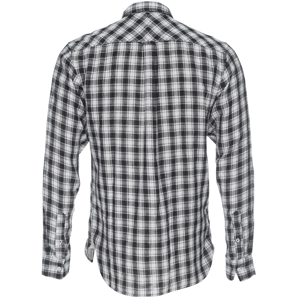 Truman Button Collar in Double Face Print