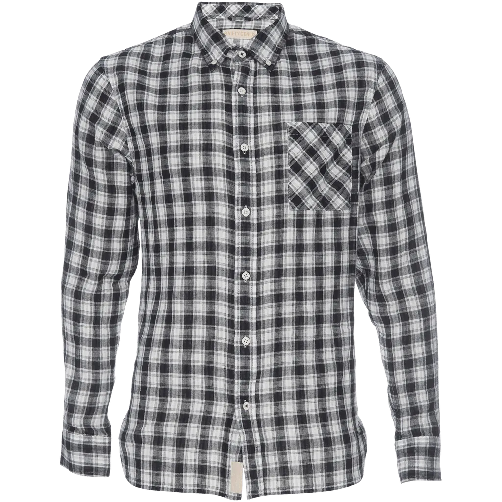 Truman Button Collar in Double Face Print