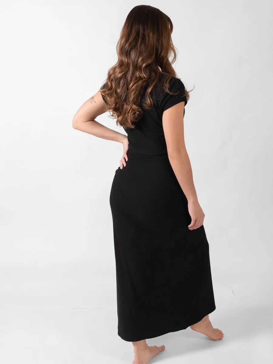 Twisted Crop Top in Black