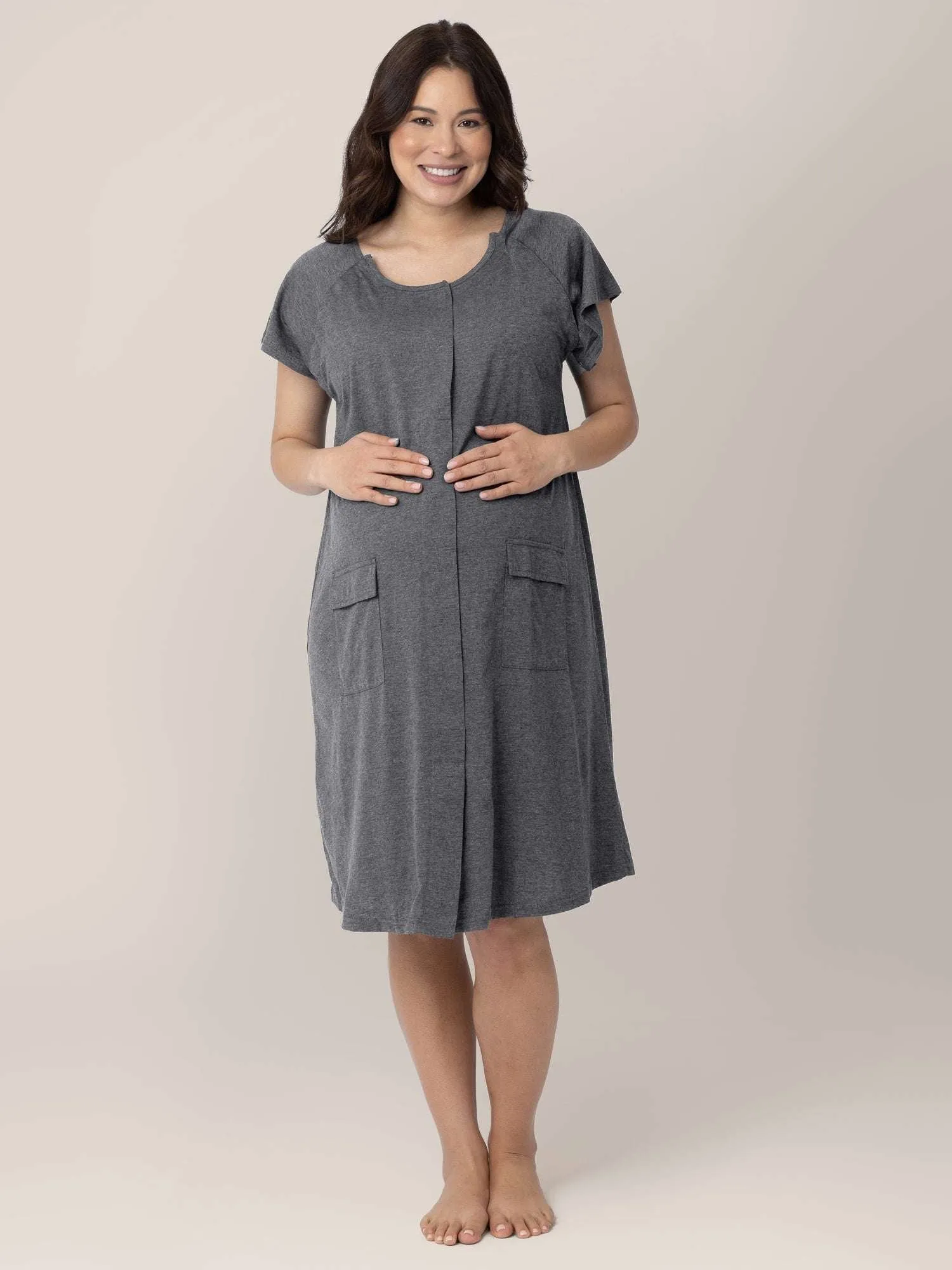 Universal Labor & Delivery Gown | Grey Heather