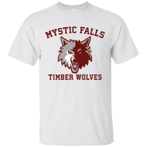 Vampire Diaries Mystic Falls Salvatore 17 Timber Wolves shirt