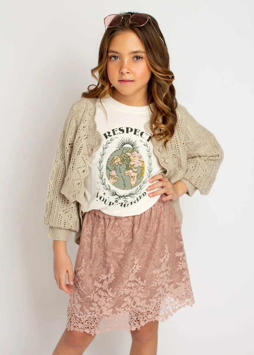 Vella Skirt in Nude Pink
