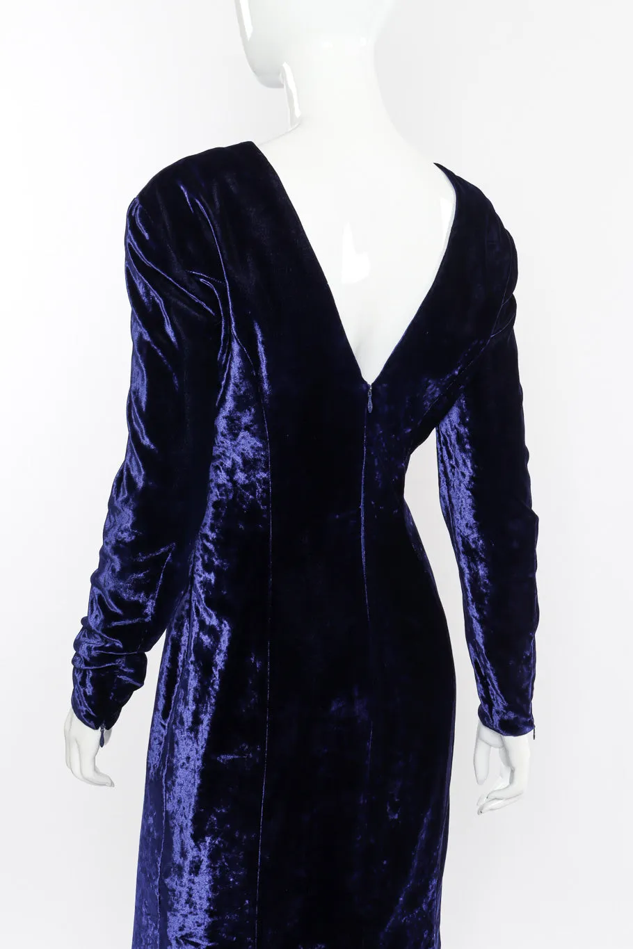 Velvet V-Back Gown