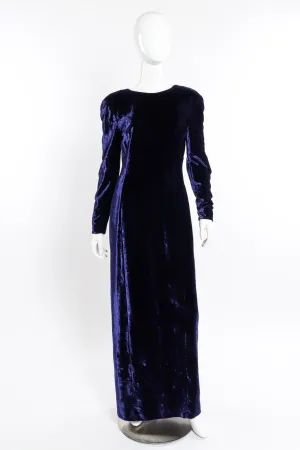 Velvet V-Back Gown