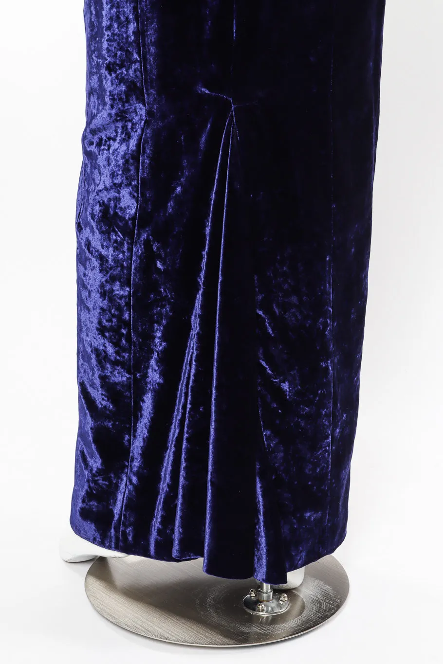 Velvet V-Back Gown
