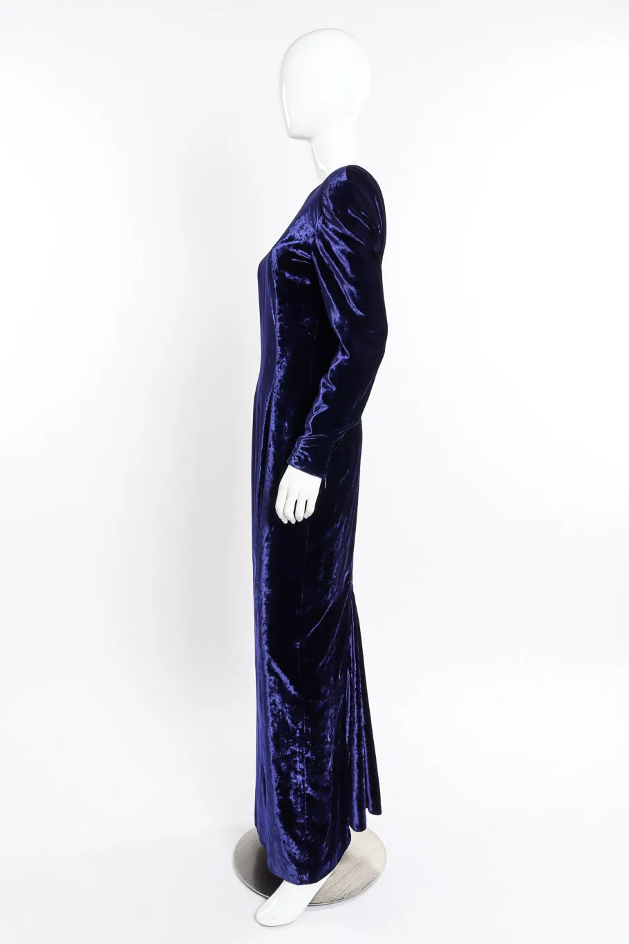 Velvet V-Back Gown
