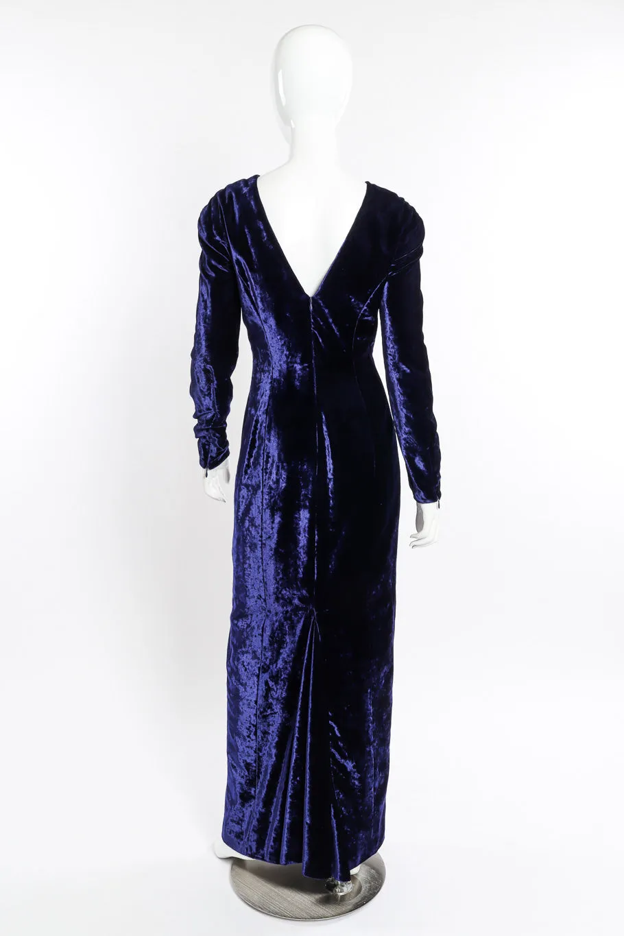 Velvet V-Back Gown