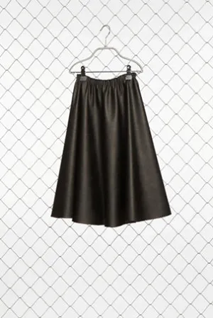 Venera Arapu Midi Leather Skirt