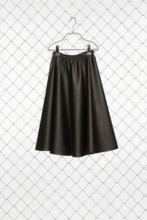 Venera Arapu Midi Leather Skirt