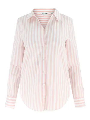 Veronica Beard Amelia Shirt in Pink Shell/White