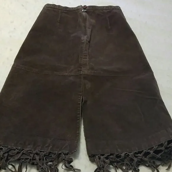 Vintage Dollhouse genuine leather skirt size XS