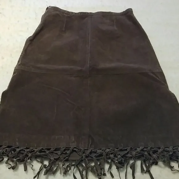 Vintage Dollhouse genuine leather skirt size XS
