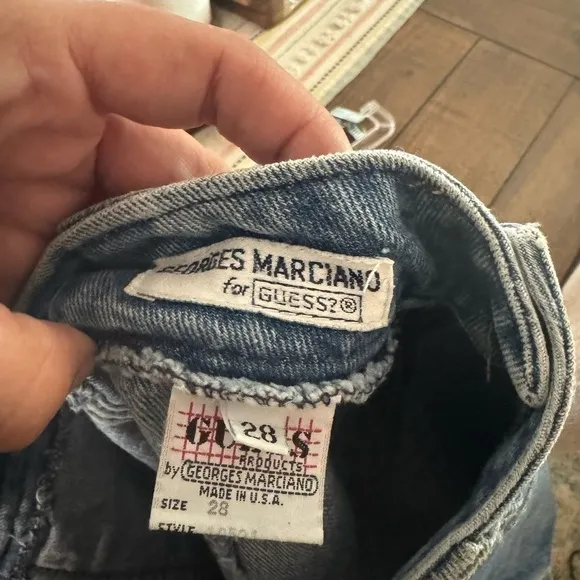 Vintage high waisted guess denim jean skirt