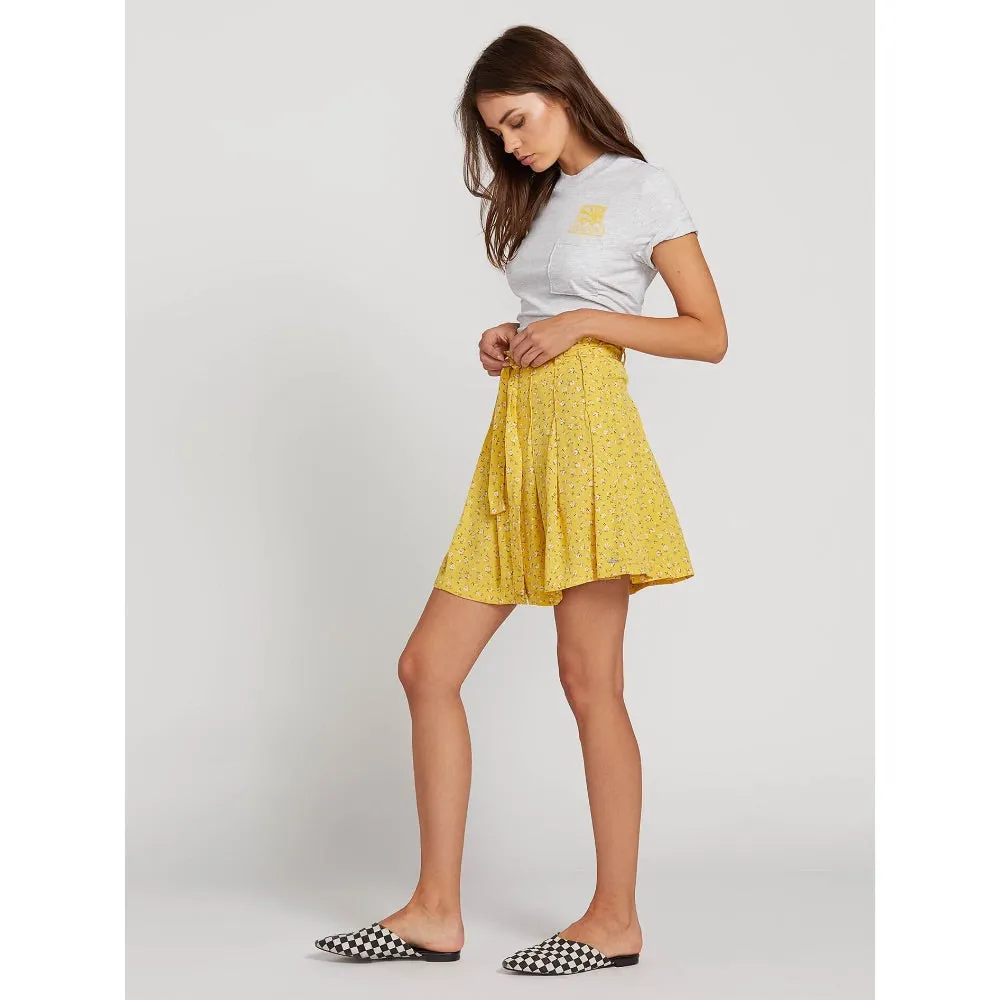 VOLCOM HEY BUD SKIRT CITRON