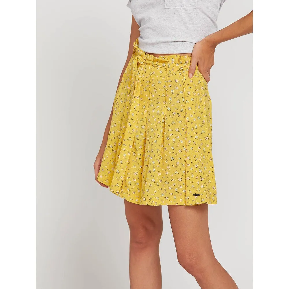 VOLCOM HEY BUD SKIRT CITRON