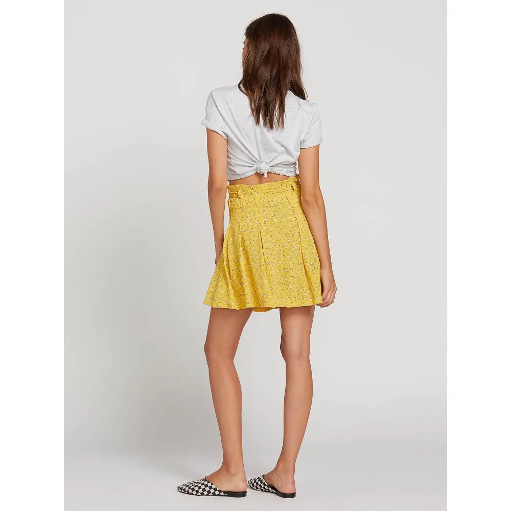 VOLCOM HEY BUD SKIRT CITRON