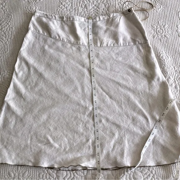 VTG DKNY Jeans beige linen skirt set