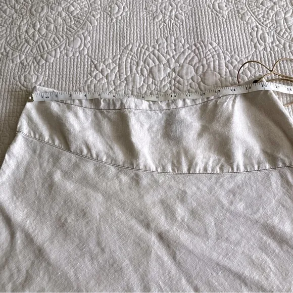 VTG DKNY Jeans beige linen skirt set