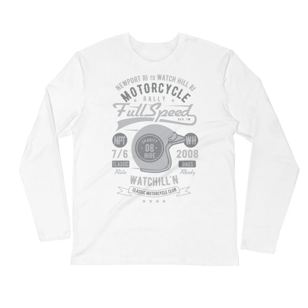 Watchill’n ‘Full Speed’ Premium Long Sleeve Fitted Crew (Grey)