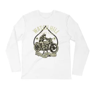 Watchill’n ‘Racing Club’ Premium Long Sleeve Fitted Crew (Tan)