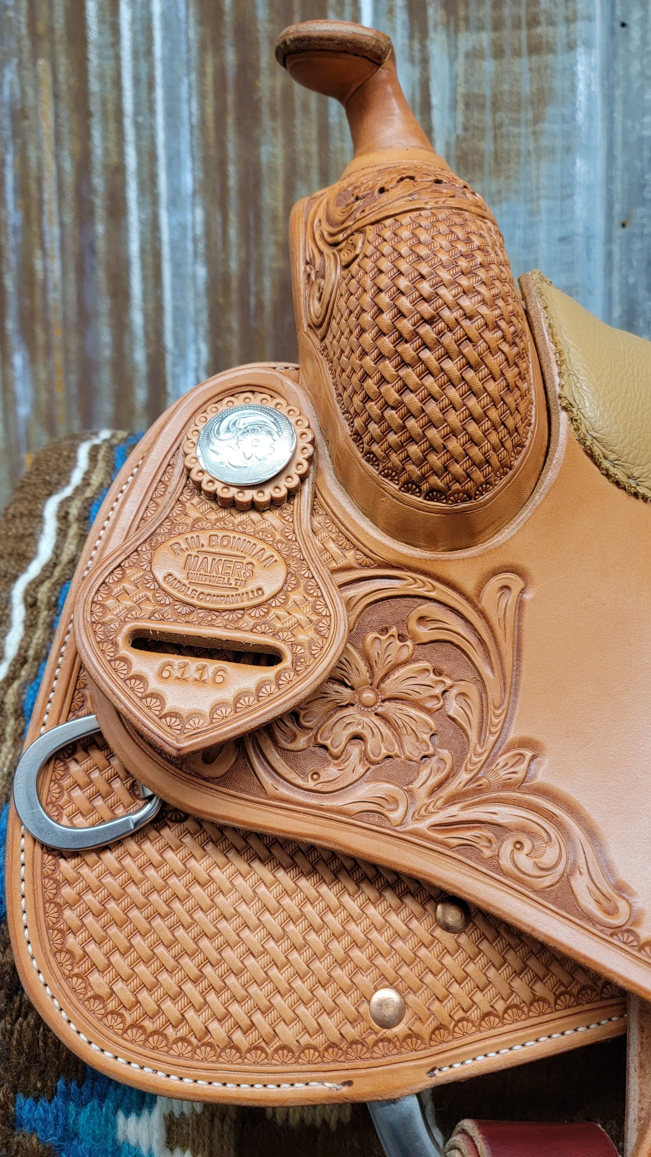 West 20 Custom Golden Reining Saddle by RW Bowman
