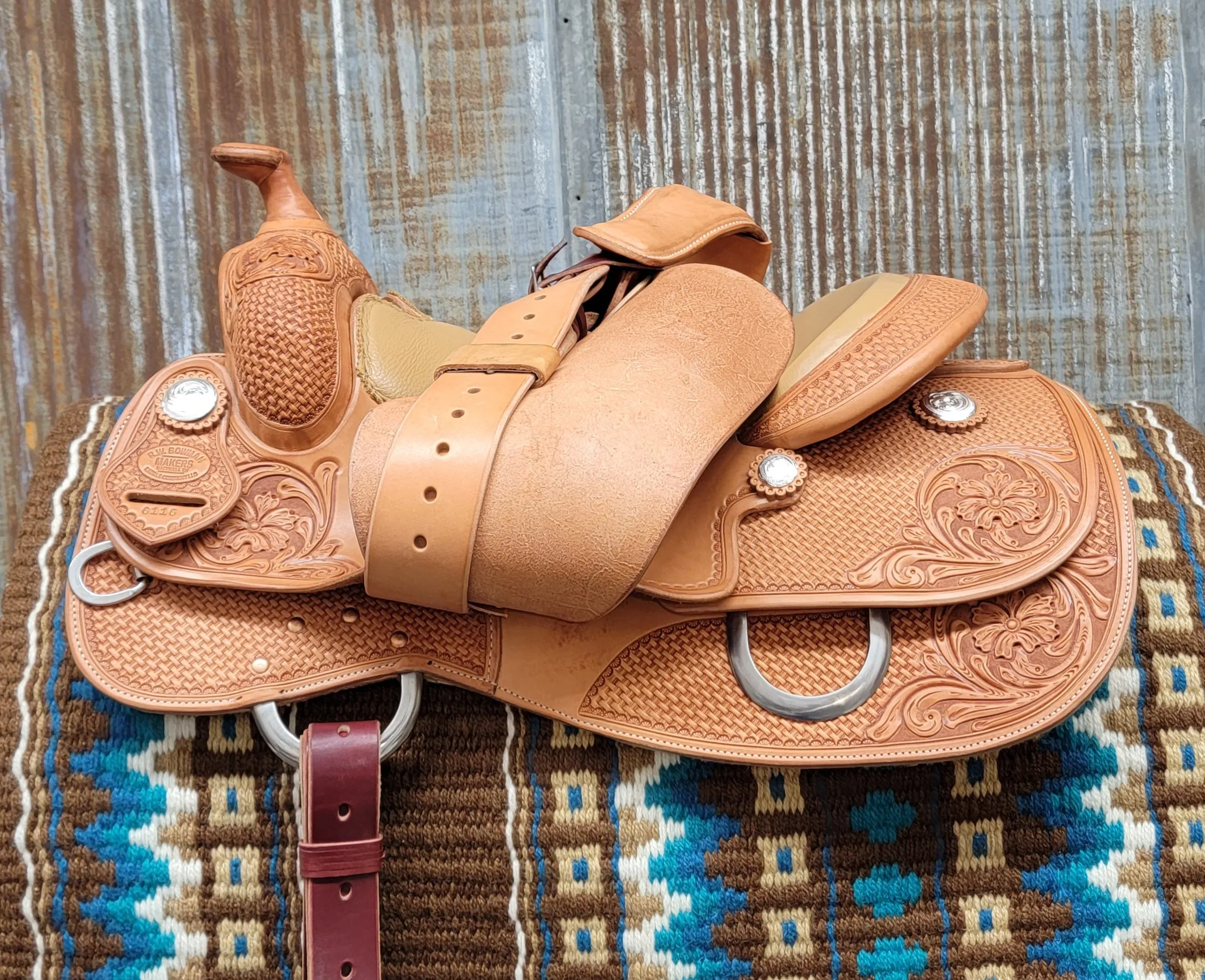 West 20 Custom Golden Reining Saddle by RW Bowman
