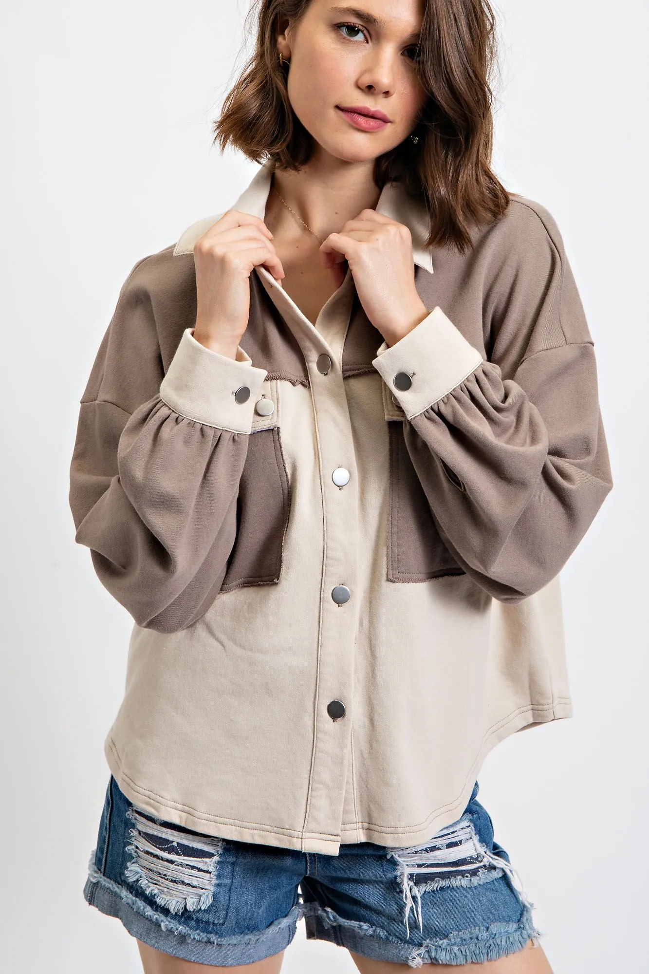 Where Are We Headed Button Down Top