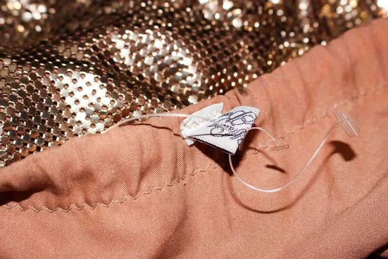 WHITING & DAVIS Gold Mesh Dress or Skirt with Tassel