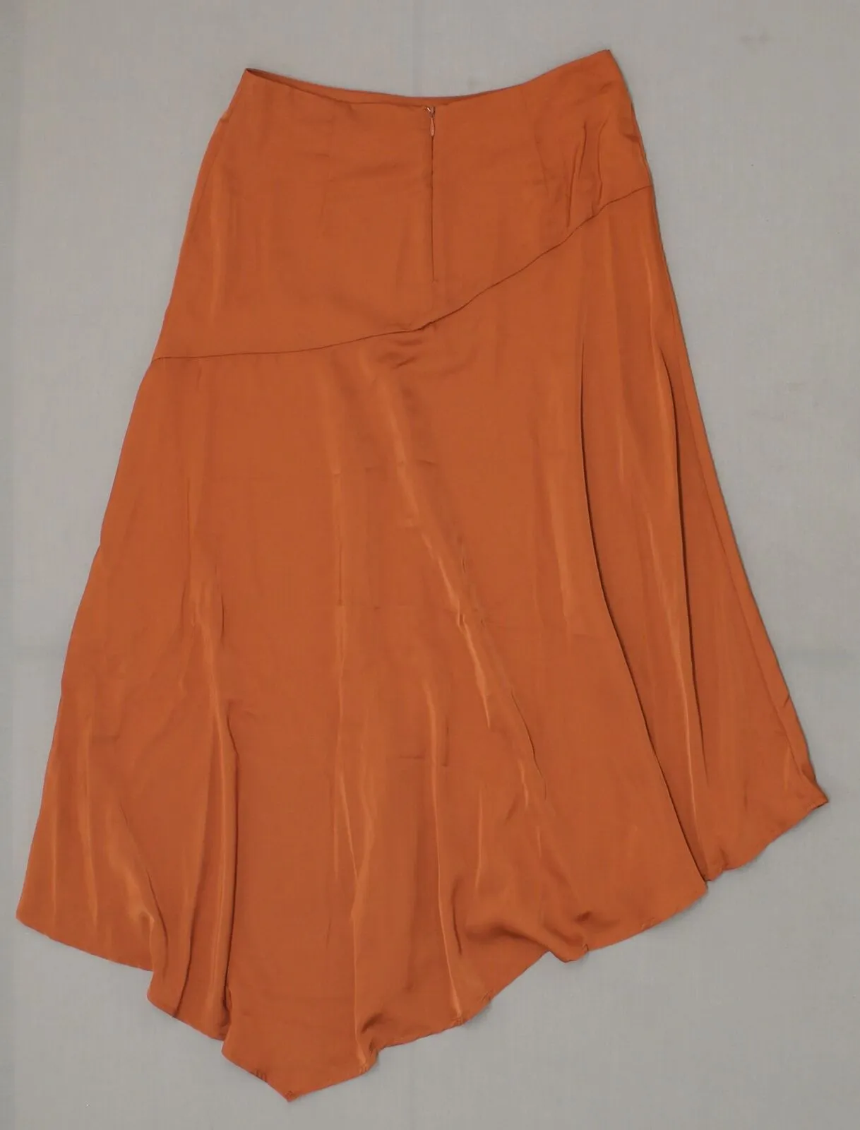 Who What Wear Women's Seamed Asymmetrical Hem Midi Slip Skirt