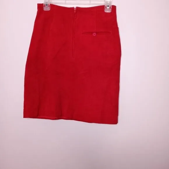 Wilson Leather Red Pencil skirt size 8
