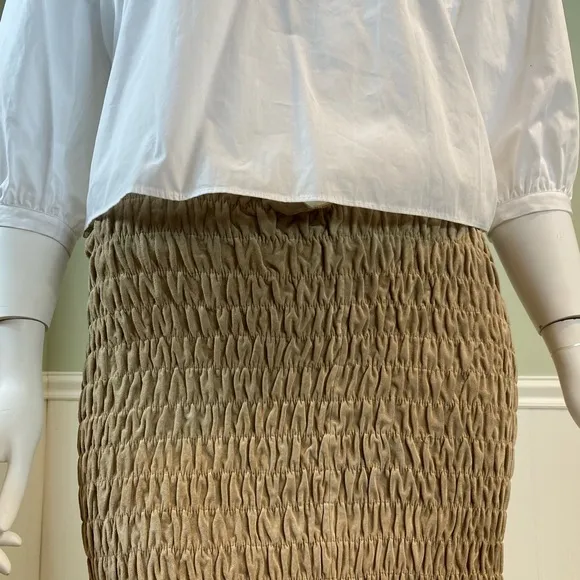 Wilsons Leather Maxima Smocked Suede Skirt or Top