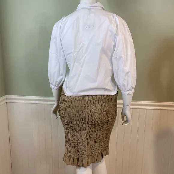 Wilsons Leather Maxima Smocked Suede Skirt or Top