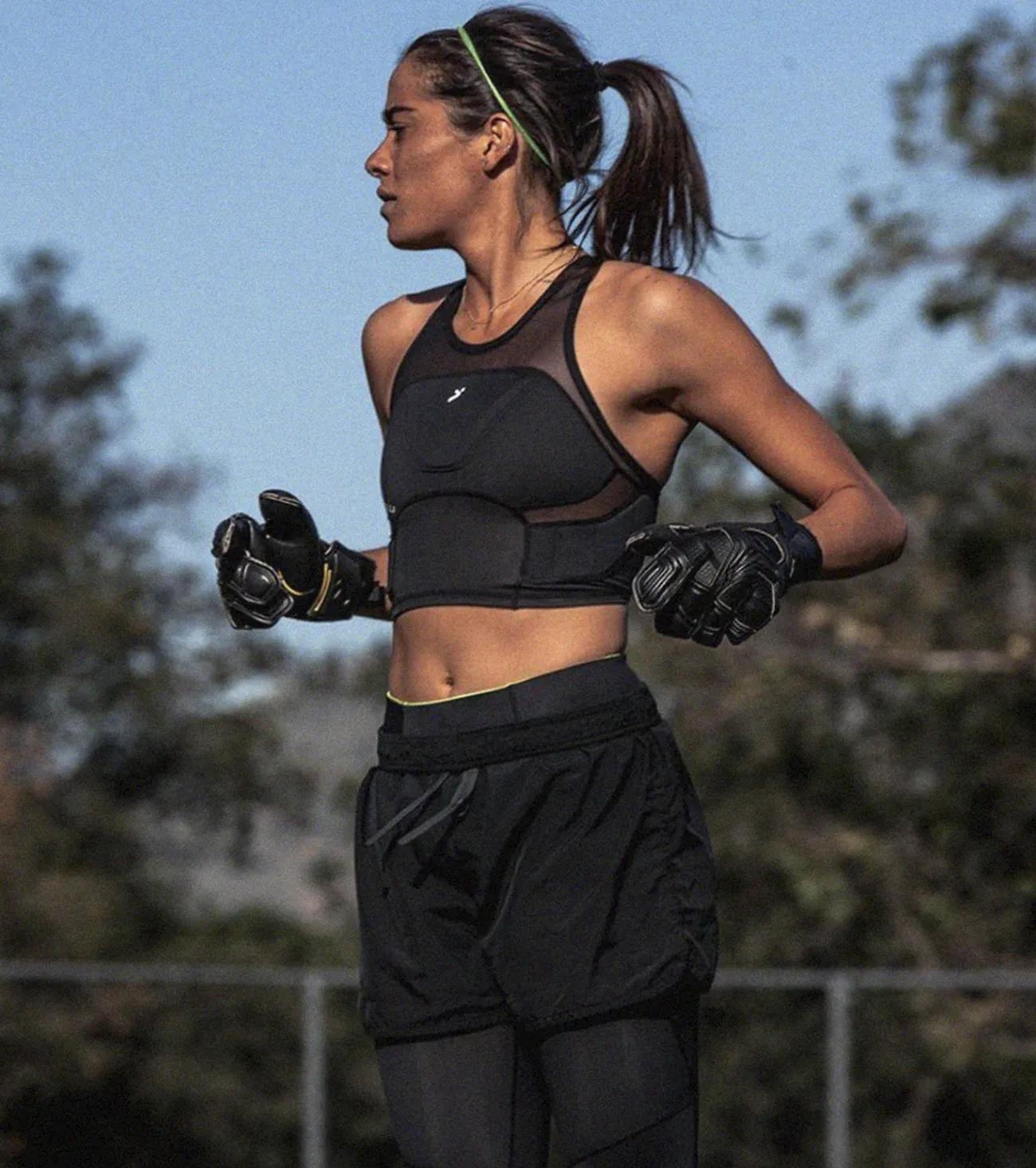 Women’s Bodyshield Crop Top Black Storelli