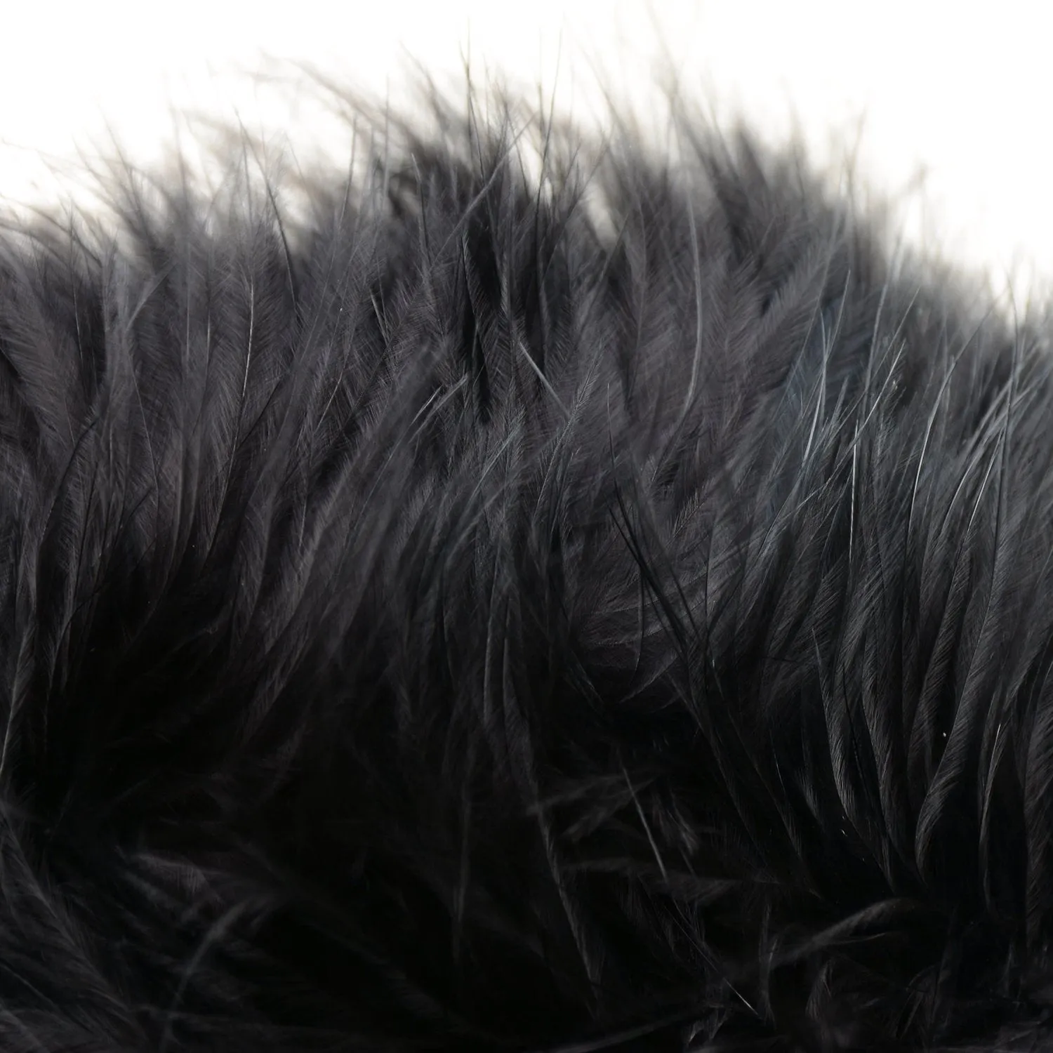 Women's Feather Fur Bustier Crop Top Push Up Celebrity Solid Corset Top Bra Black